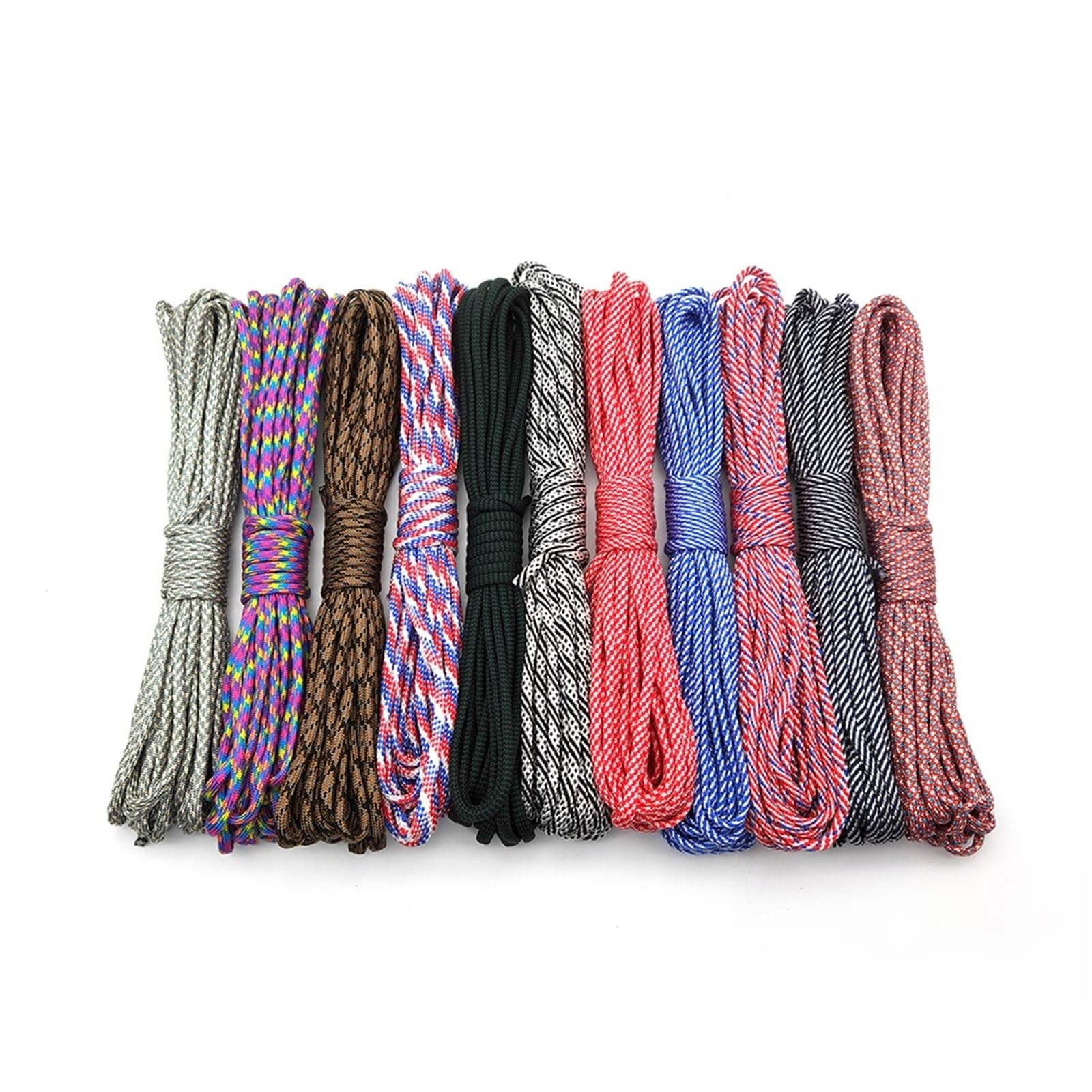 Paracord, 550 Lina Linka spadochronowa Smycz Namiot Guyline 7 splotów 100FT Do uprawiania turystyki pieszej Kemping (117,5 metrów)
