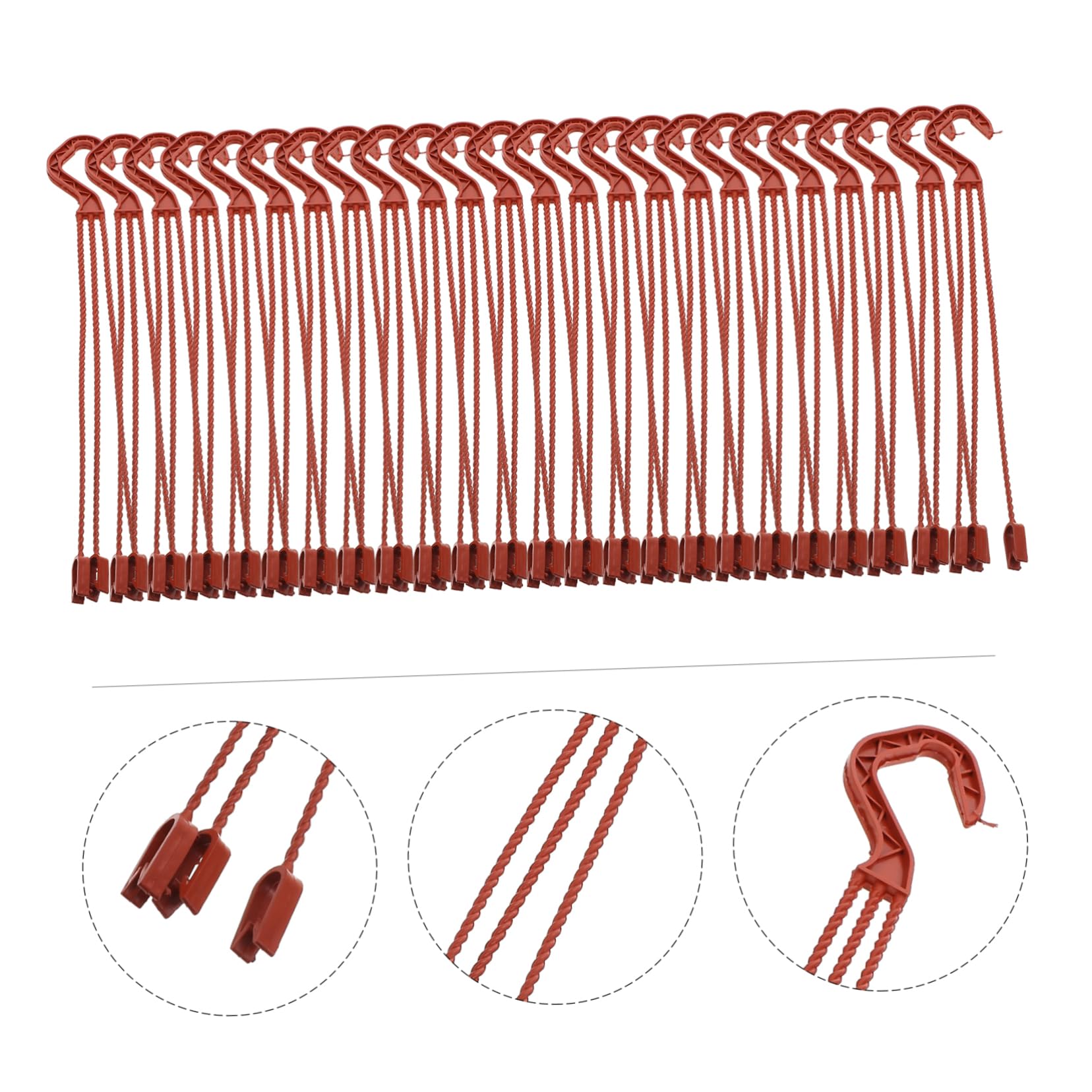 Crochets pour Pot de Fleurs en Plastique, 60 Pièces, Support Pratique