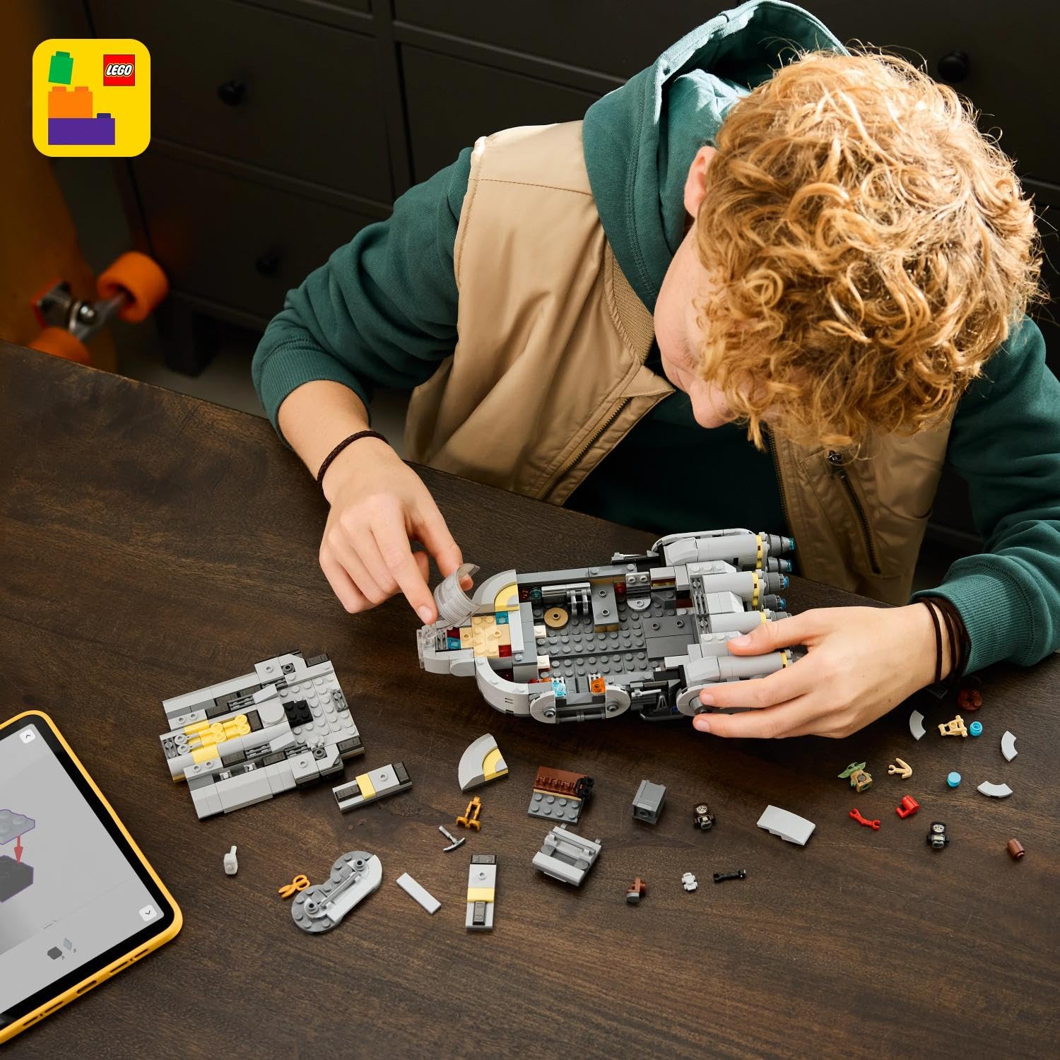 LEGO Star Wars 75445 Sternenschiff der Anzellaner - Spielet mit 3 Figuren & Einer Droiden Werkstatt - Geschenk für Jungen, Mädchen & Fans ab 9 Jahren