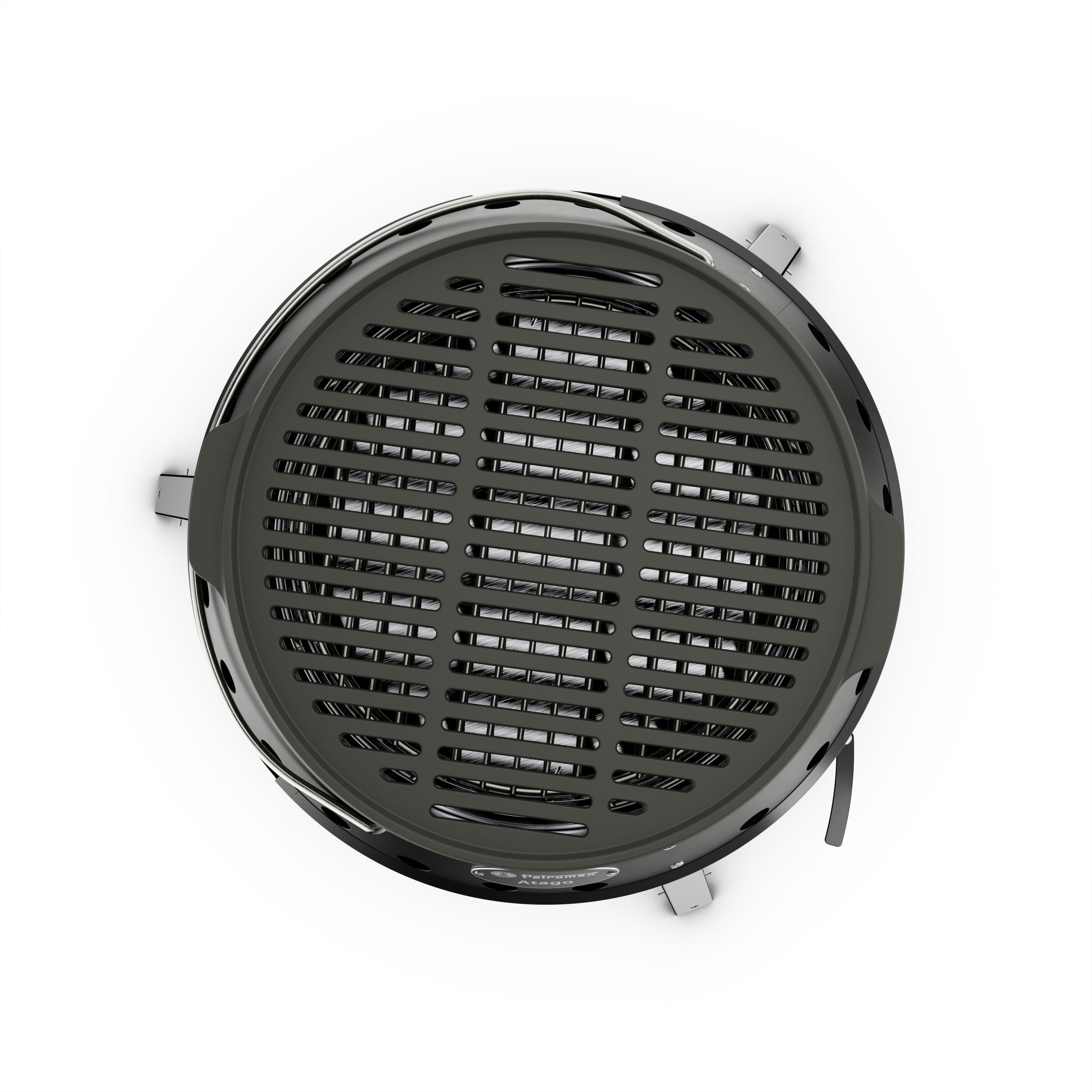 Petromax Atago Black Edition – 4-in-1 Mobiler Grill, Feuerschale, Ofen & Herd | In 2 Sek. einsatzbereit | Inkl. emailliertem Gussgrillrost | Klappbar & Ultramobil | Mattschwarz
