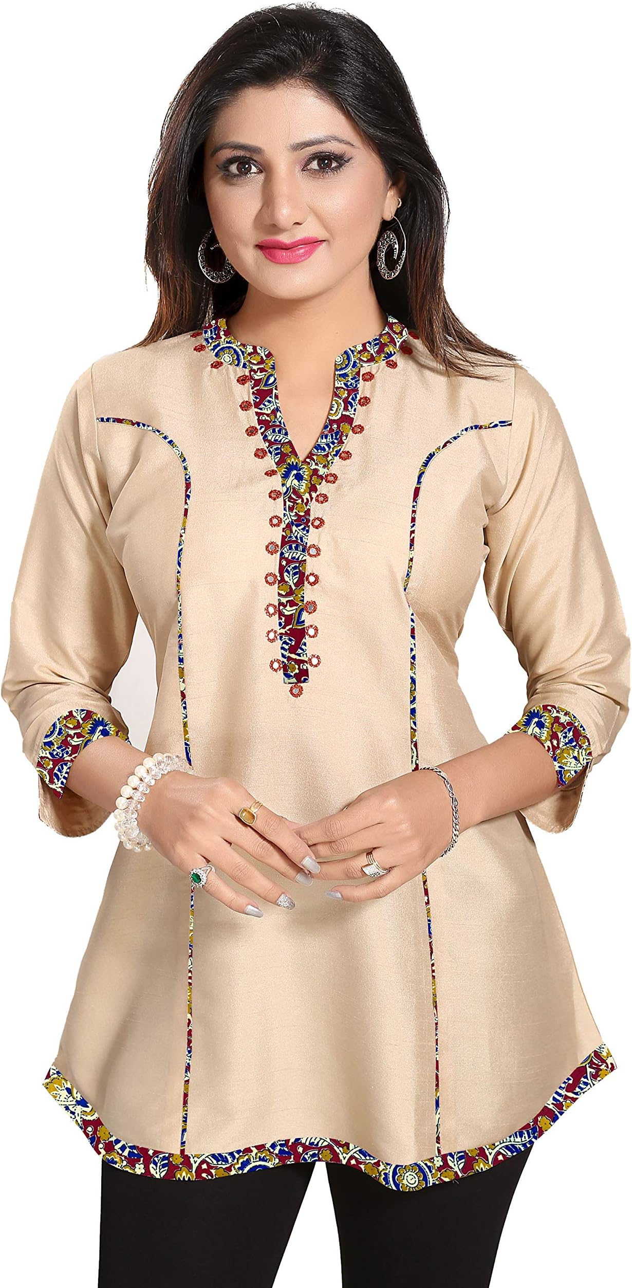 Impex Art Silk Women's Short Kurta