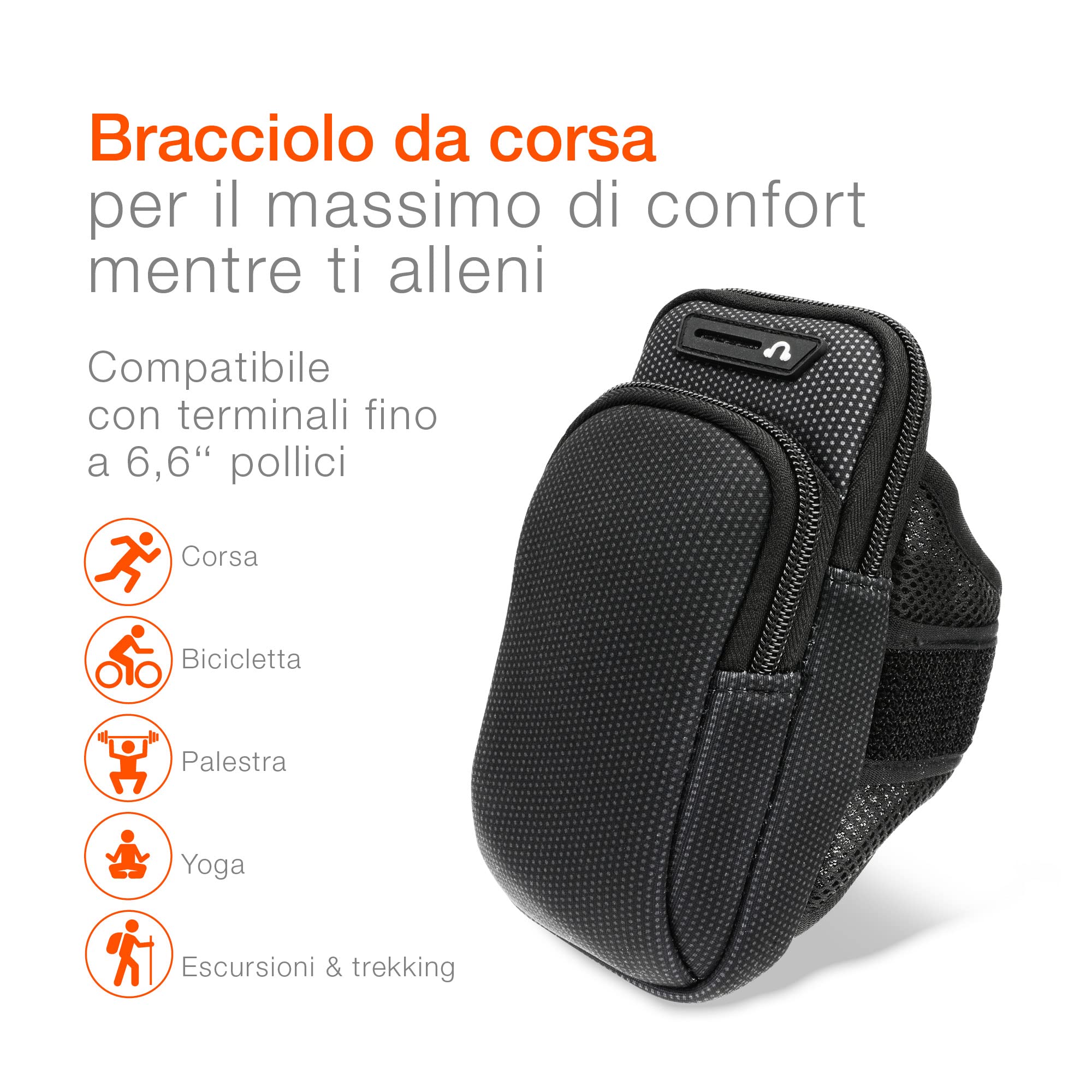Fascia Da Braccio Per Cellulare - Portatelefono Sportiva Impermeabile - Per Corsa, Palestra E Ciclismo - Unisex - Foto 11