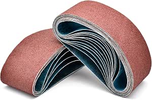 15 Uds. Bandas De Lijado 75X533MM, Utilizadas Para Pulir Madera Y Metal Grano 3x 80 120 150 240 400 Para Lijadoras De Banda Juego De Bandas De Lijado Zefeiwu 1327533459150