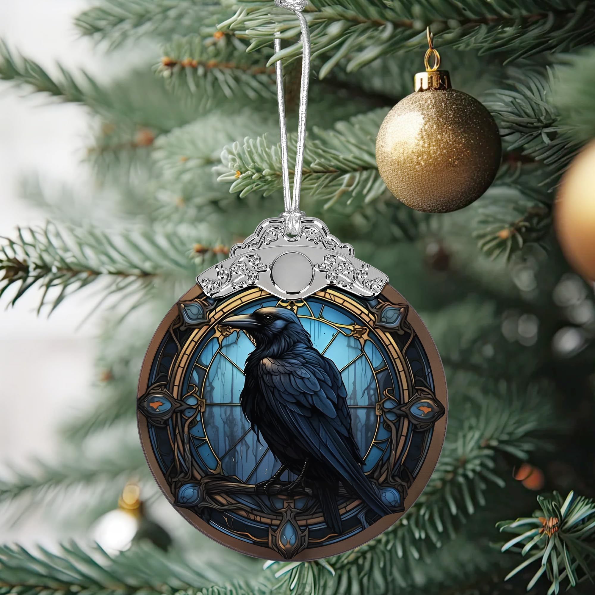 Amazon.co.jp: ハロウィンのカラスオーナメント、PEMIRSAYO カラス