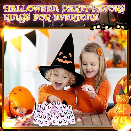 Miniatura 6 de 50 anillos LED intermitentes iluminados con luces de gelatina, coloridos anillos brillantes para fiestas, juegos de clase, premios, Halloween, San