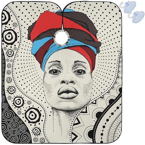 Barber Capes Polyester Hair Cutting Salon Cape with Snaps Beard