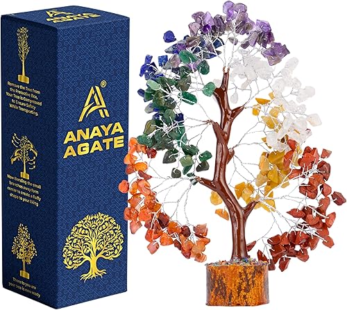 Miniatura 18 de Árbol de la vida de cristal de 7 chakras, cristales curativos hechos a mano, cristales y piedras curativas, árbol del dinero para decoración del #3