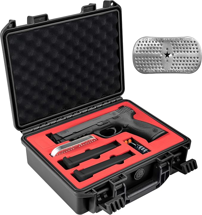 Kinghardcase S&W MP9 Case Hard Pistol Case Water & Shock