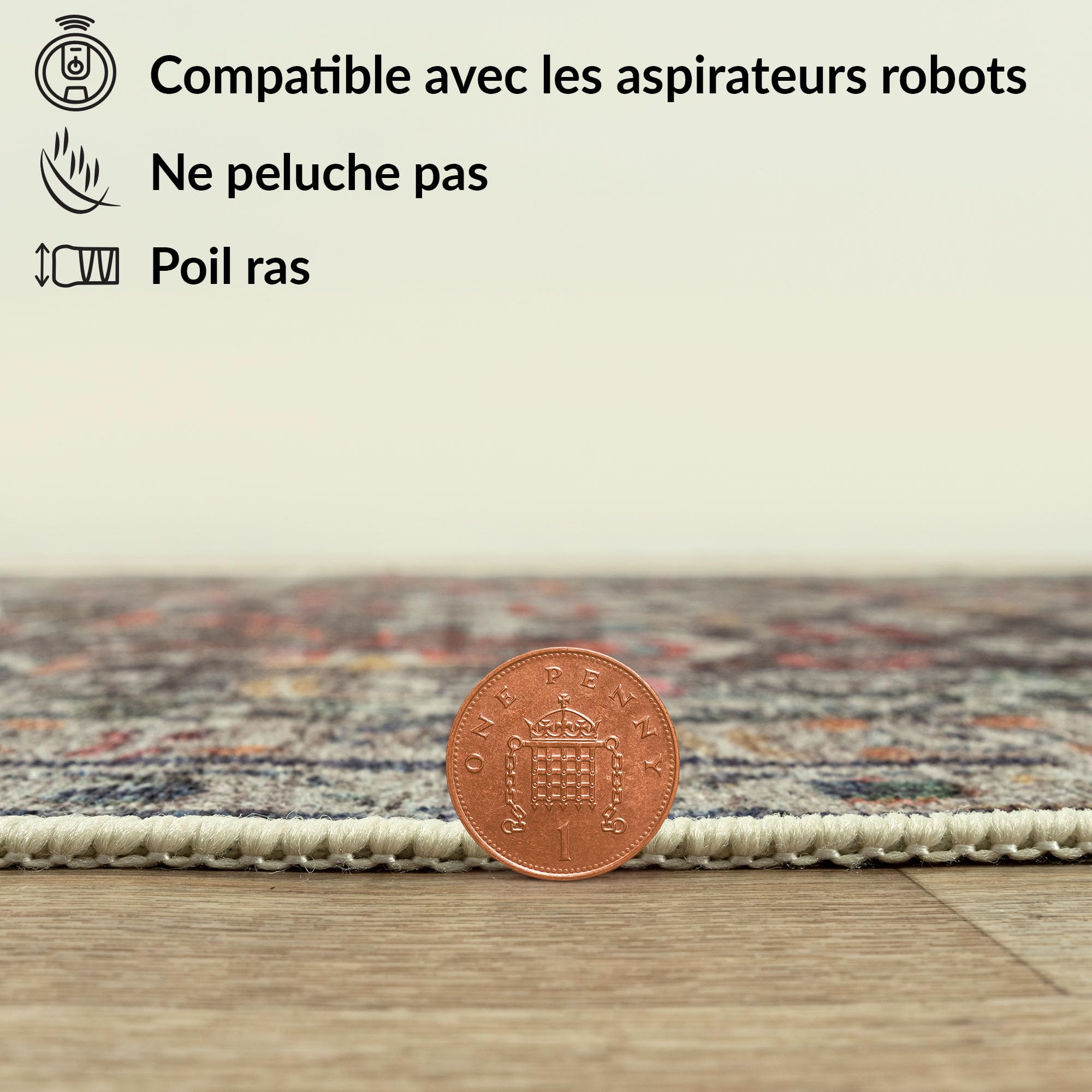 artyrugs Tapis Lavable en Machine, 60x240cm, 75% Coton Recyclé, Poils Courts, Dos Antidérapant, Ne Perd Pas Ses Fibres, Tapis pour Chambre, Cuisine, Couloir, Bureau, Couloir, Gris Argenté