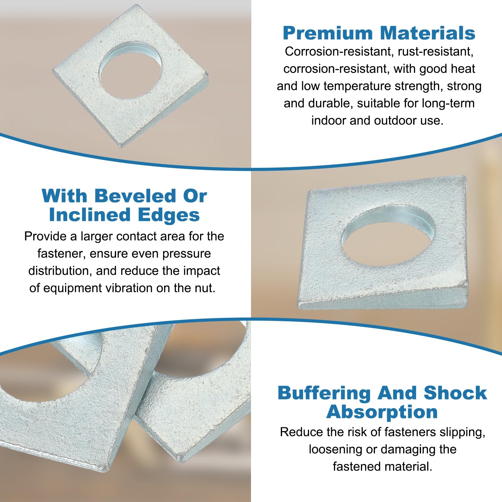 PATIKIL M30 Beveled Square Washers - Image 3