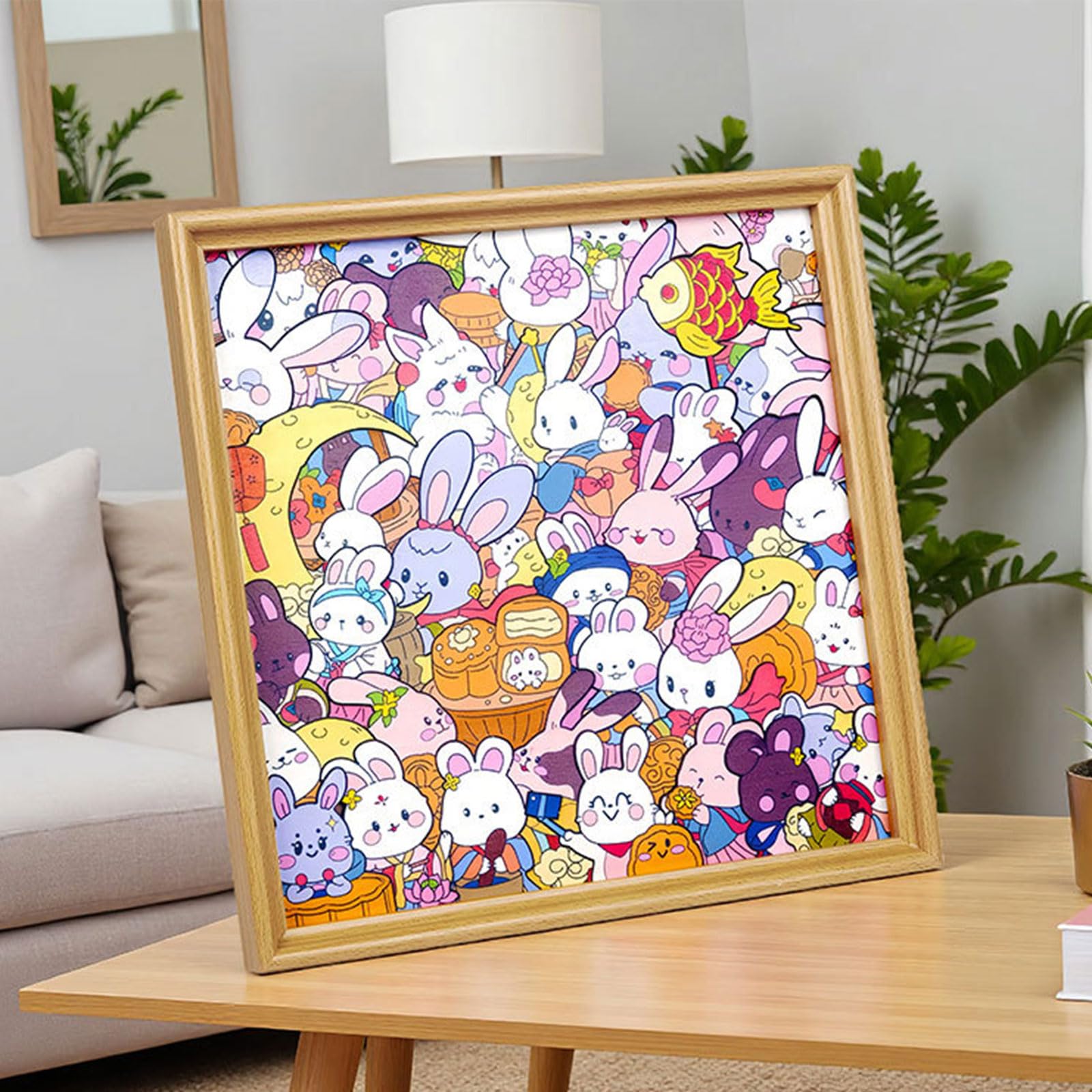Juego Educativo de Rompecabezas de Pintura con Recortes de Animales, rebanadas de Animales de Madera para niños pequeños, Pintura y decoración del hogar, Rompecabezas de Madera