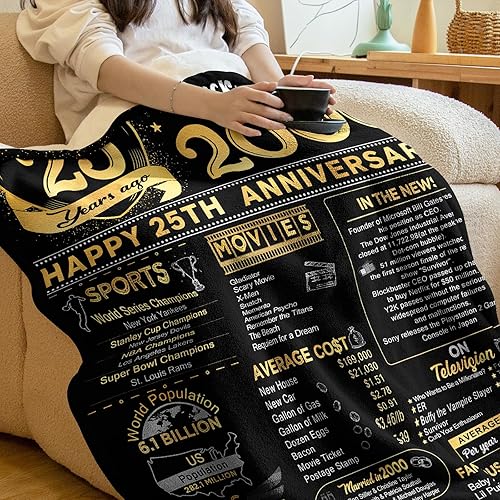 Miniatura 2 de Yomaisky Manta de 60 aniversario, regalo para 60 aniversario de boda, diamante de 60 años de matrimonio, regalos para mamá, papá, abuela, abuelo, 60