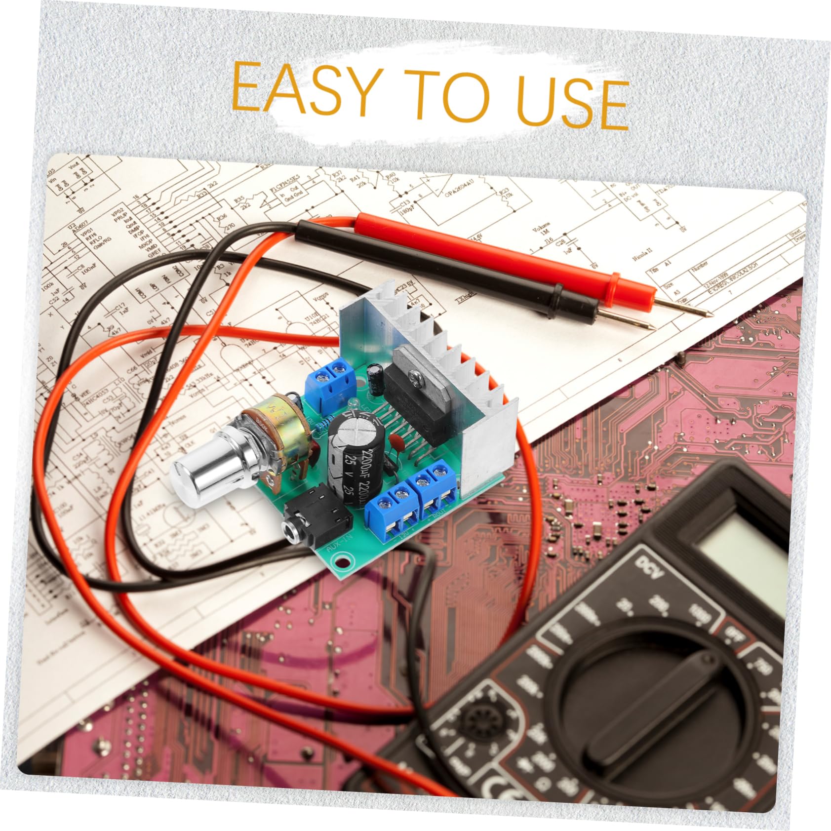 Levemolo Tda7297 Dual Channel Stereo Amp Board 15w 15w Power Amplifier Audio Amplifier Module for Diy Sound System Volume Control Led Indicator Lightweight Speaker Connect