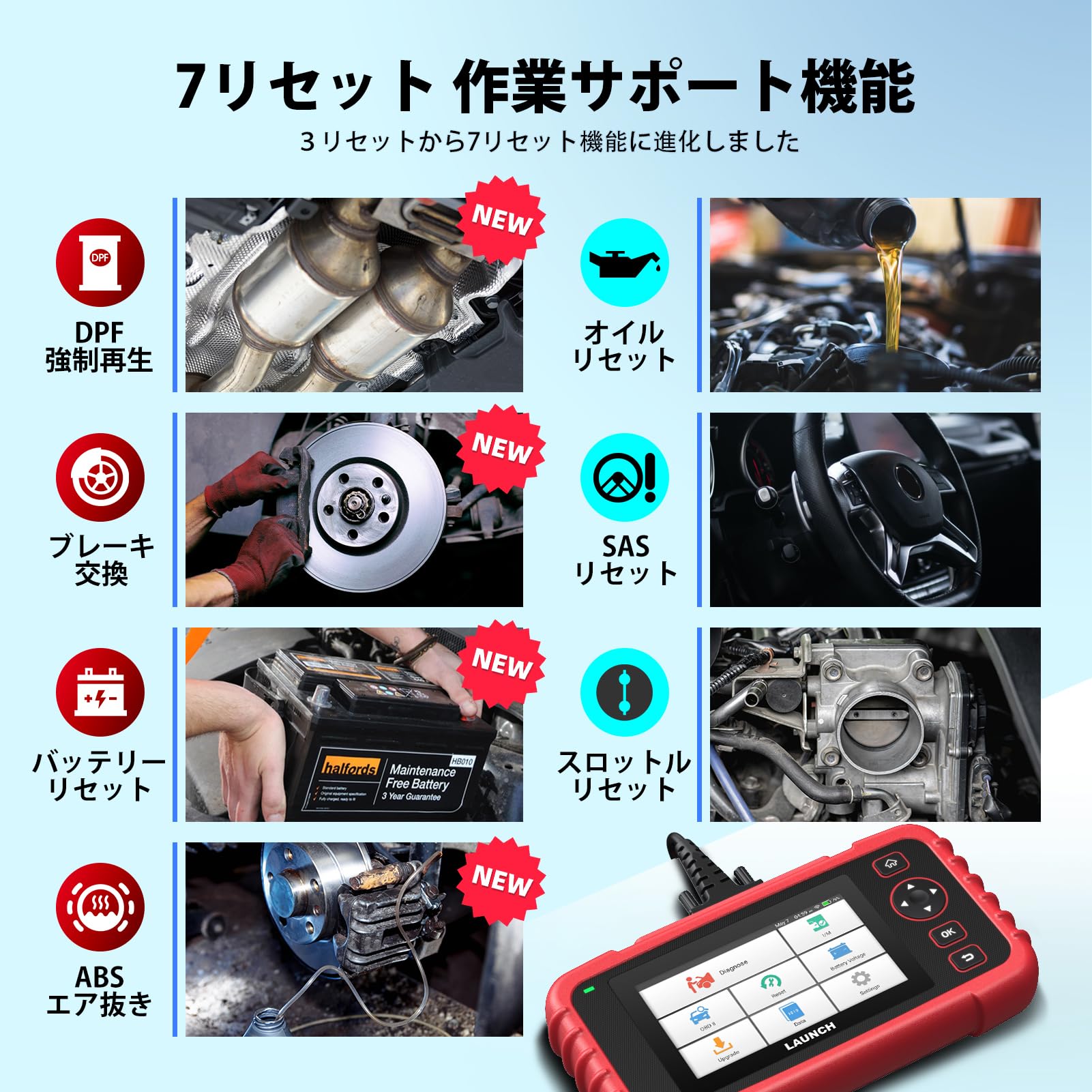 Amazon | Launch CRP123X V2.0 obd2 診断機 日本語 BWM ベンツ 日本車 