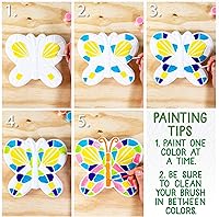 Vista 24 de Creative Roots Tortuga, Erizo y Sol de Mosaico - Pack de 3 Piedras de Paso de Cerámica de 7 Pulgadas & 6 Pinturas Vibrantes, Piedras de Paso DIY