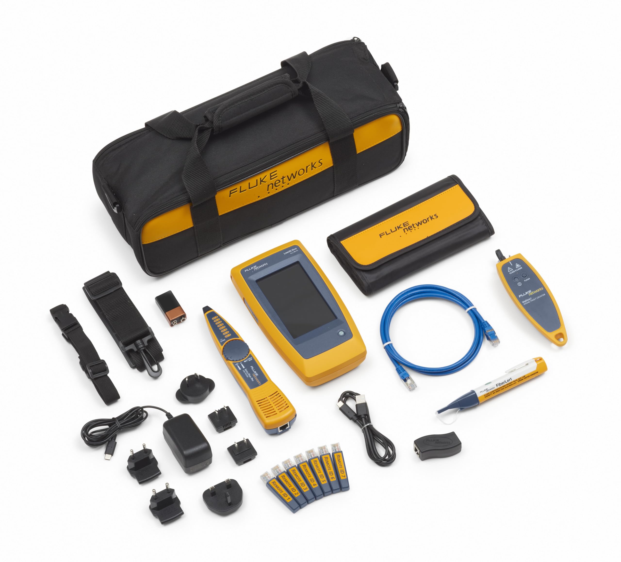 FLUKE LinkRunner 2個セット モデル4 5 Fluke Networks LIQ-Duo-VFL-LFD, LinkIQ-Duo Cable, Wi-Fi, and