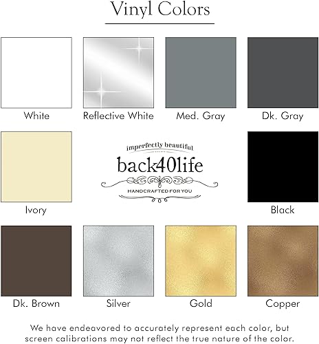 Vista 18 de Personalized Mailbox Numbers - Custom Reflective Vinyl Decal for Street Address - Decorative House Numbering - Gift 3DY - Back40Life (Classic Offset)