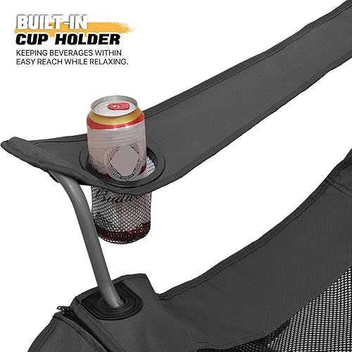 Miniatura 7 de MoNiBloom Silla de campamento reclinable plegable portátil con reposapiés para adultos, al aire libre, playa, senderismo, pesca, sala de estar,