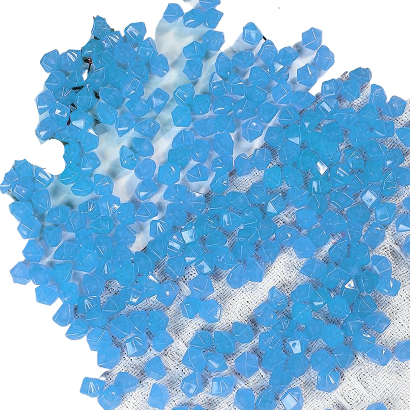 Lot de 1000 Pierres phosphorescentes en résine phosphorescentes pour l'extérieur, réutilisables dans Les Galets pour l'aménagement paysager, Jardin, allée, Cour, Aquarium, bonsaï