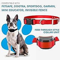 Vista 4 de e-Collar - Correa de repuesto para collar de choque, repuesto de collar de cerca, compatible con la mayoría de las marcas (34 pulgadas, negro)