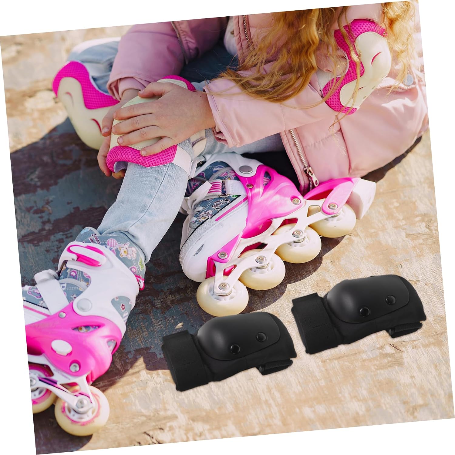 KOMBIUDA 1pair Elbow Pads for Boys and Girls Protective Gear for Roller Skating Skateboarding Outdoor Sports Lightweight Elbow Guards for Boys and Girls