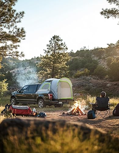Miniatura 7 de JOYTUTUS Tienda de campaña para camión con Rainfly de 5.5 a 5.8 pies, tienda de campaña recta y espaciosa con malla Sky View, impermeable PU2000mm