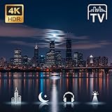 Choose from a library of relaxing screensaver TV content, including tranquil video loop options.