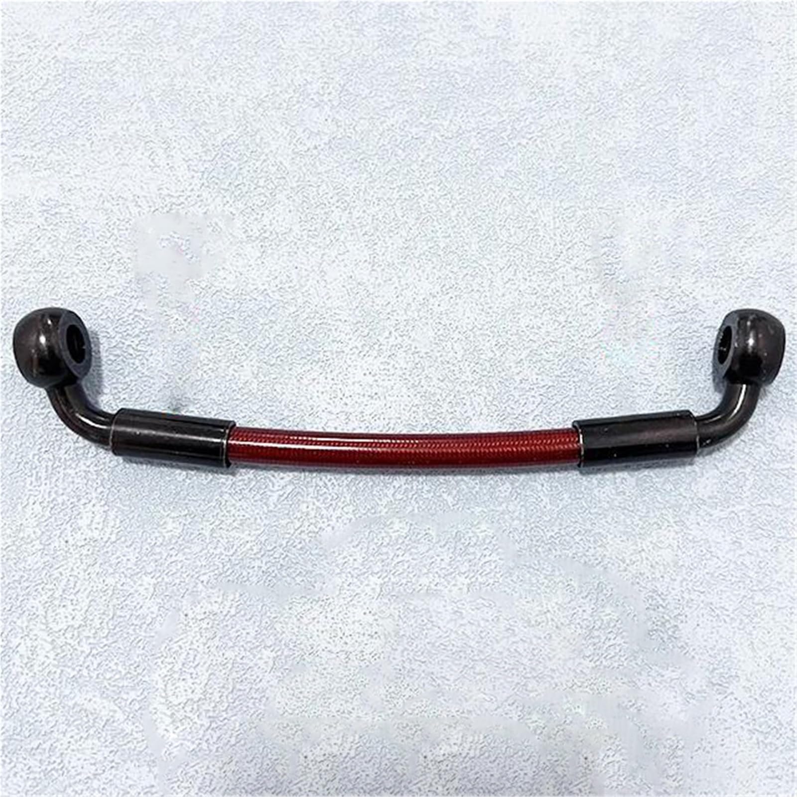 Hydraulic Brake Hose Motorcycle M10 Banjo Red Hydraulic Brake Hose Braided Cable Oil Pipe 10cm-500cm 90°-90° Accessories(500CM)