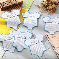 Vista 3 de Chuangdi 50 juegos de regalos de baby shower para invitados, lindas pulseras de corazón con tarjetas de deseos, pulseras para regalos de fiesta