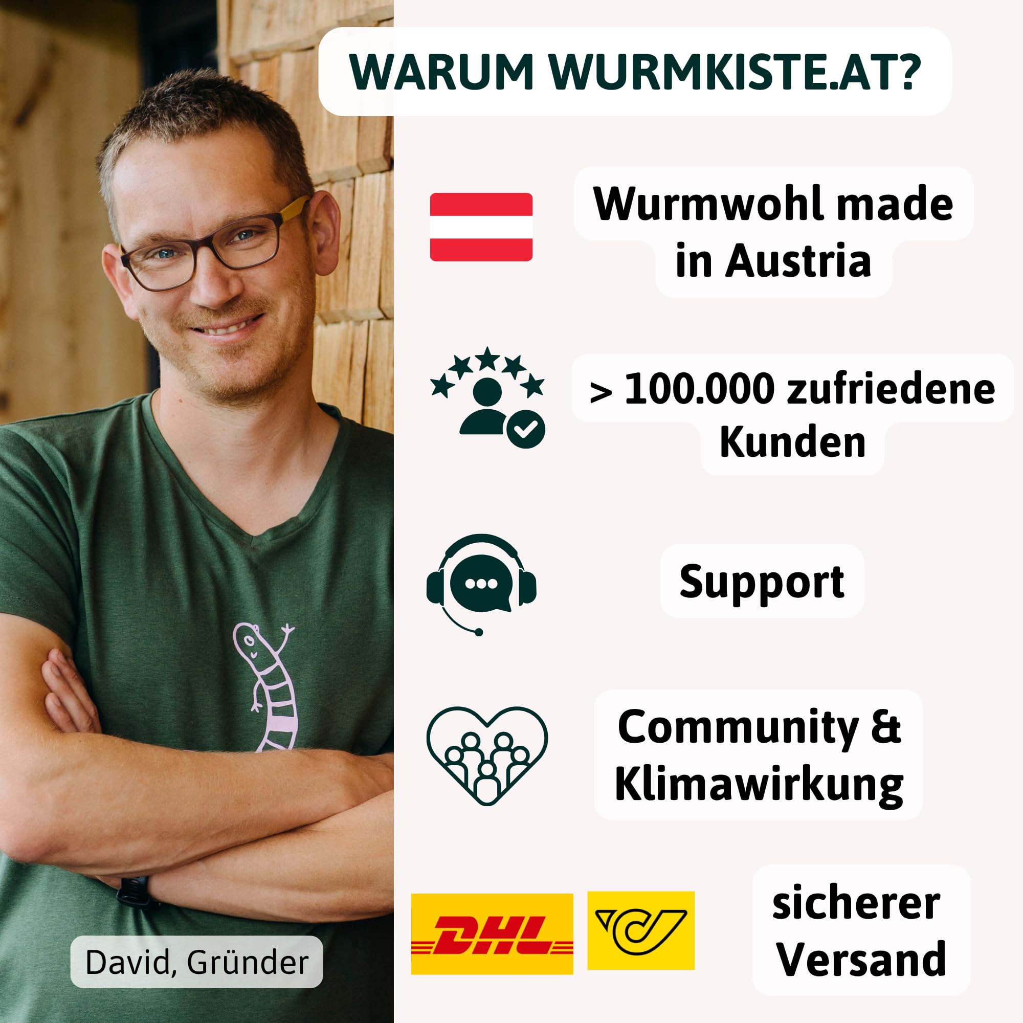 Mini Wurmkomposter aus Holz | kleine Wurmkiste als Selbstbauset