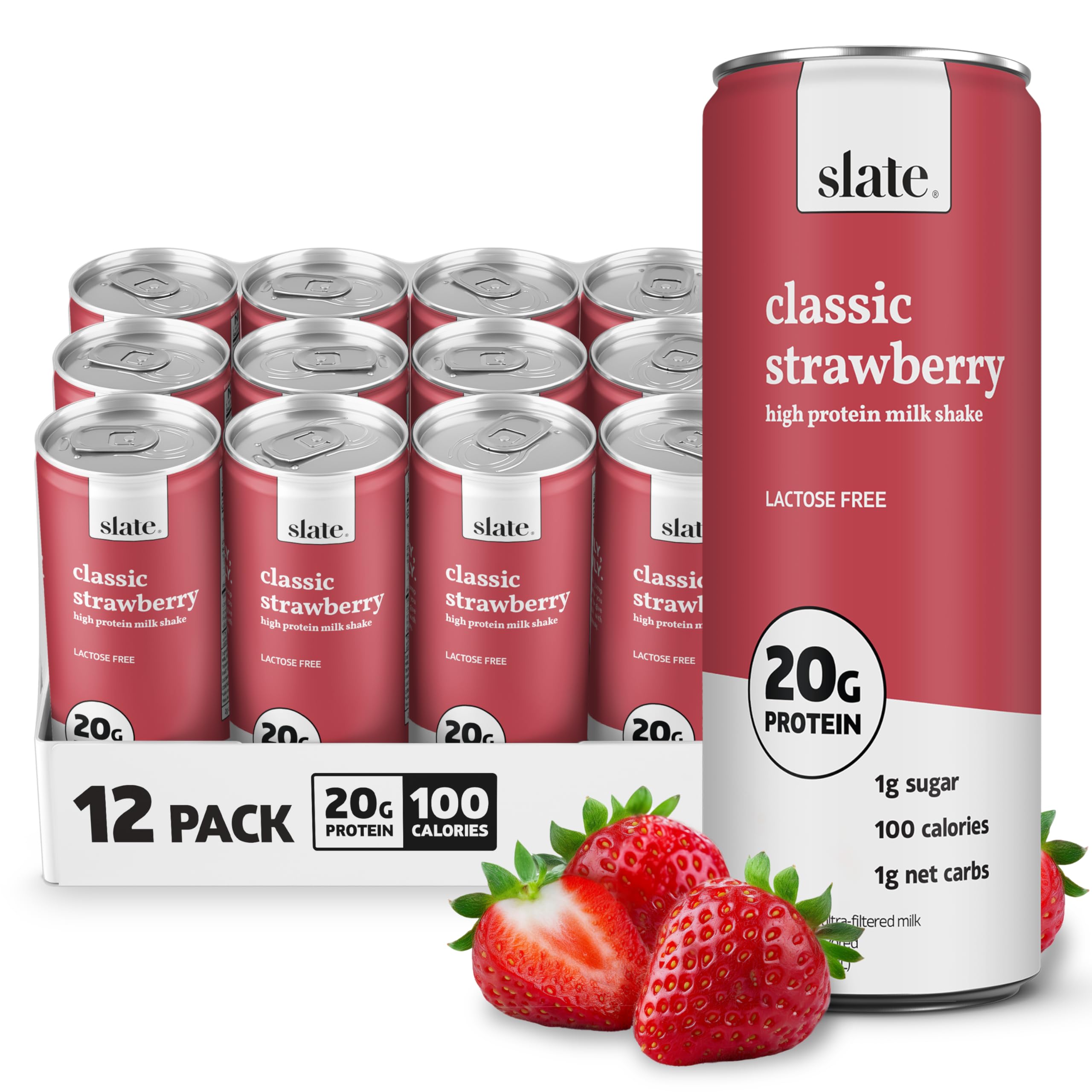 Amazon.com : Slate Milk - High Protein Milk Shake - Classic