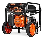 WEN 5600-Watt Portable Generator, Electric Start, 224cc, Transfer-Switch and RV-Ready with CO Shutdown Sensor (GN5602X) 5600W + Single Fuel + Electric Start Generator