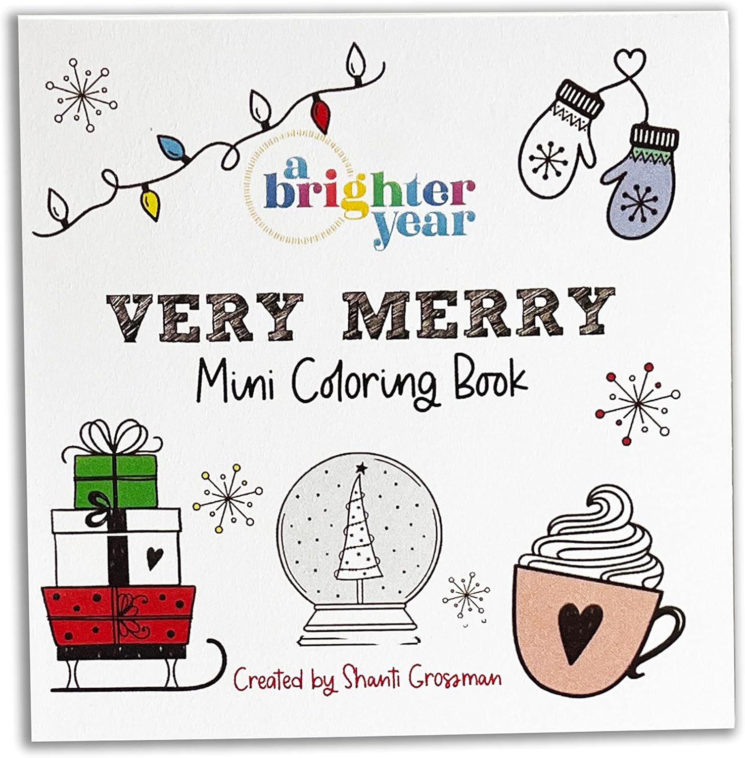 Amazon.com: A Brighter Year - Very Merry Mini Coloring Book, Holiday