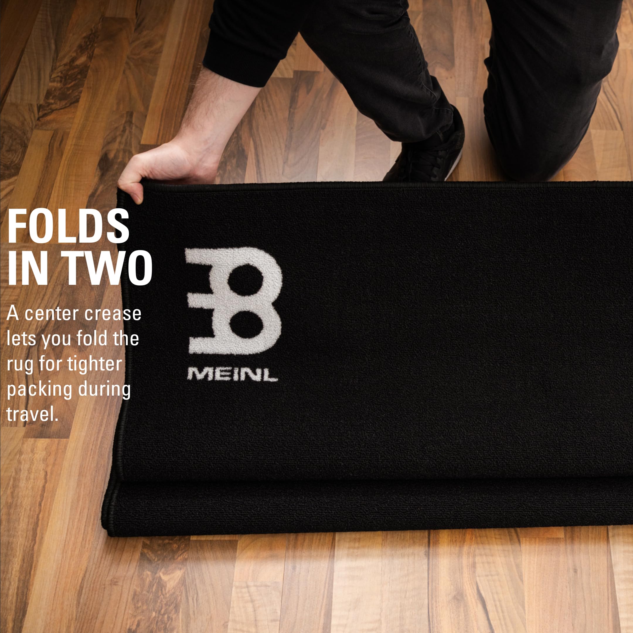 Meinl Cymbals Drum Rug Large – 2,00 x 2,00 m Schlagzeugteppich für Große Setups – Anti-Rutsch Unterseite – Drumset Zubehör, Schwarz (MDRL)
