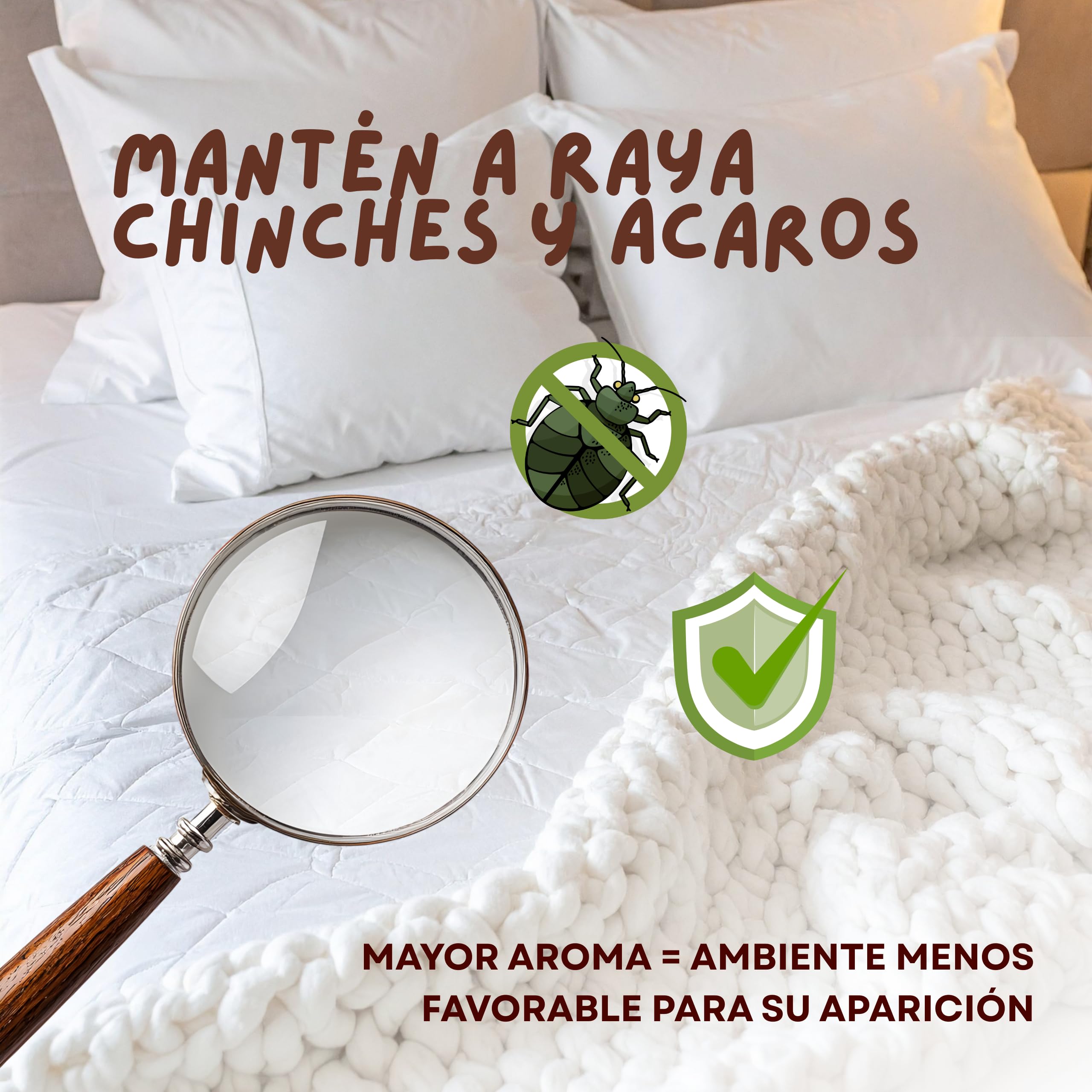 Protect | Spray Anti-Chinches y Ácaros 250ml | Rpelente Con Aceites Esenciales | x10 veces Más Concentrado que Otros | Apto para Textil, Hogar, Sofás, Colchón, Ropa de Cama