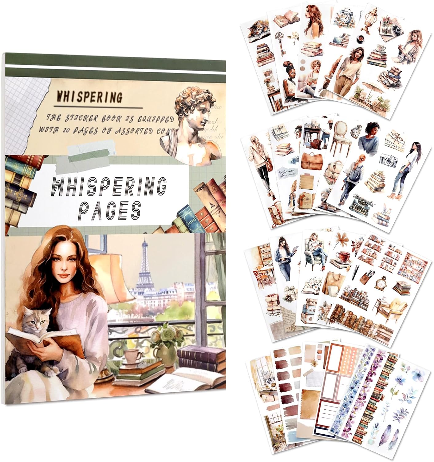 Reading Themed Journaling Stickers for Women