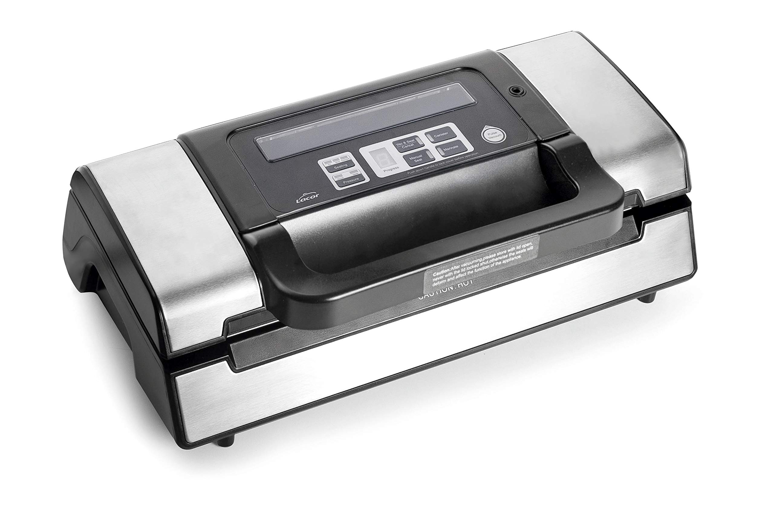 Lacor 69353 69353-​Machine à vide Efficient Professionnel, sans BPA, 130 W, acier inoxydable, Argent Métallique