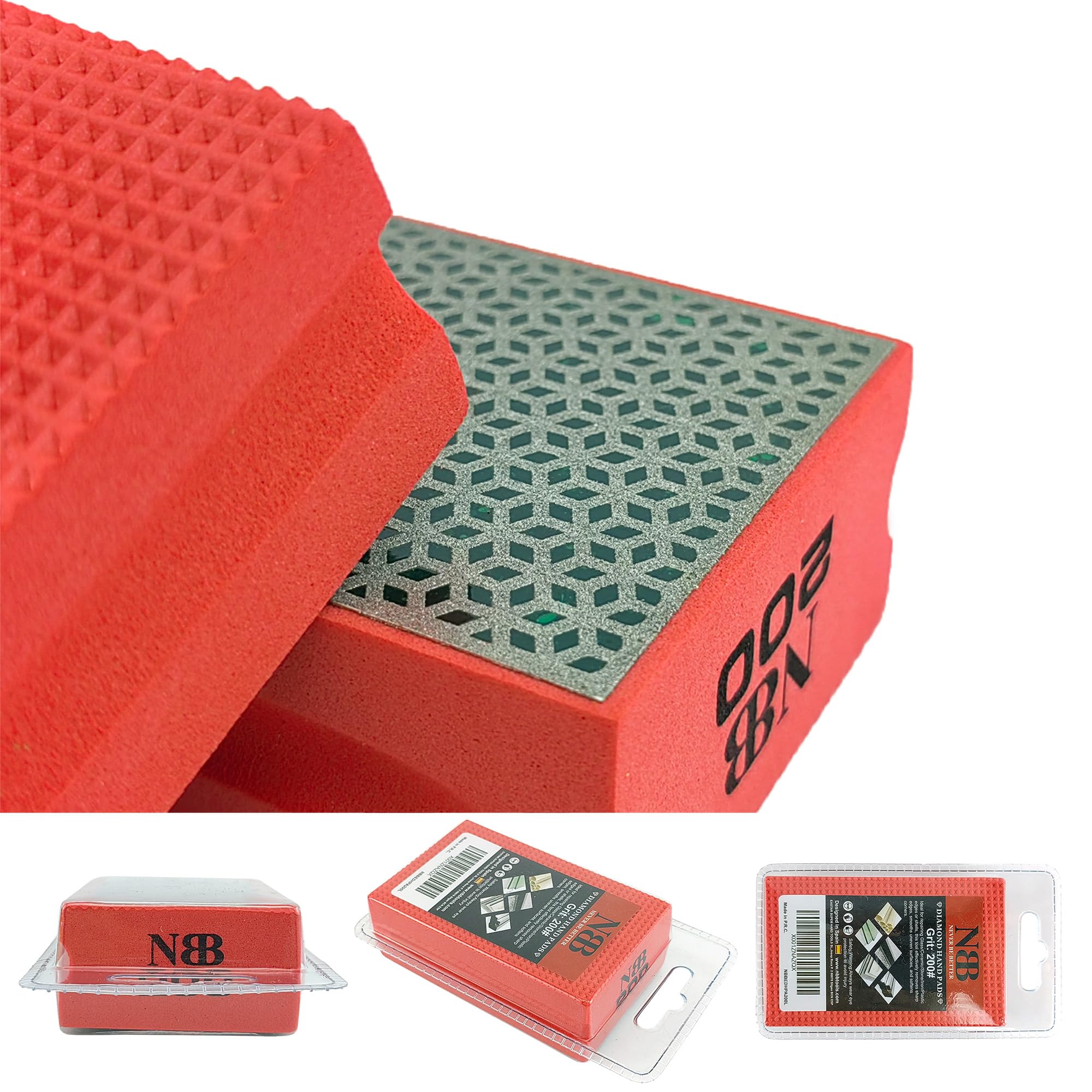 Tampone Diamantato A Mano 400# - Per Levigare Pietra, Ceramica, Vetro E Legno - Foto 9