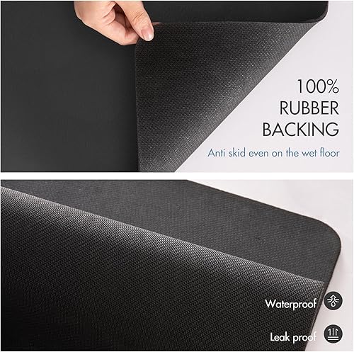 Miniatura 4 de Estera de Secado para Encimera de Cocina, Tapete para Café con Parte Posterior de Goma Absorbente que Oculta Manchas