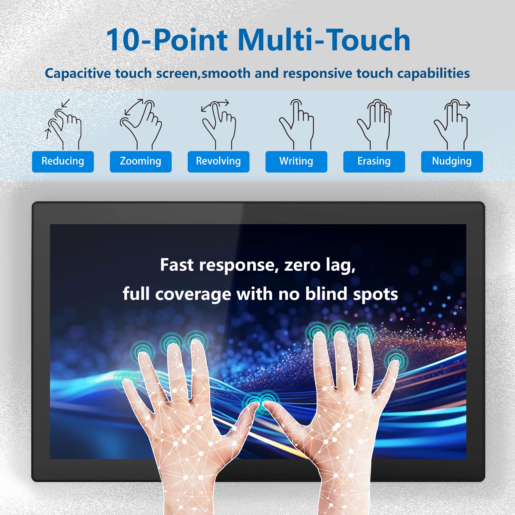 17-Zoll Android 11 Industrie-Panel-PC,IP65 Front-Touch Embedded-Interaktives Touchscreen,Kapazitive Multi-Touch-Tafel,HDMI/LAN/COM/USB/WLAN/BT,Für Kioske,Kassen & Fabriken(4GB RAM,32GB ROM)