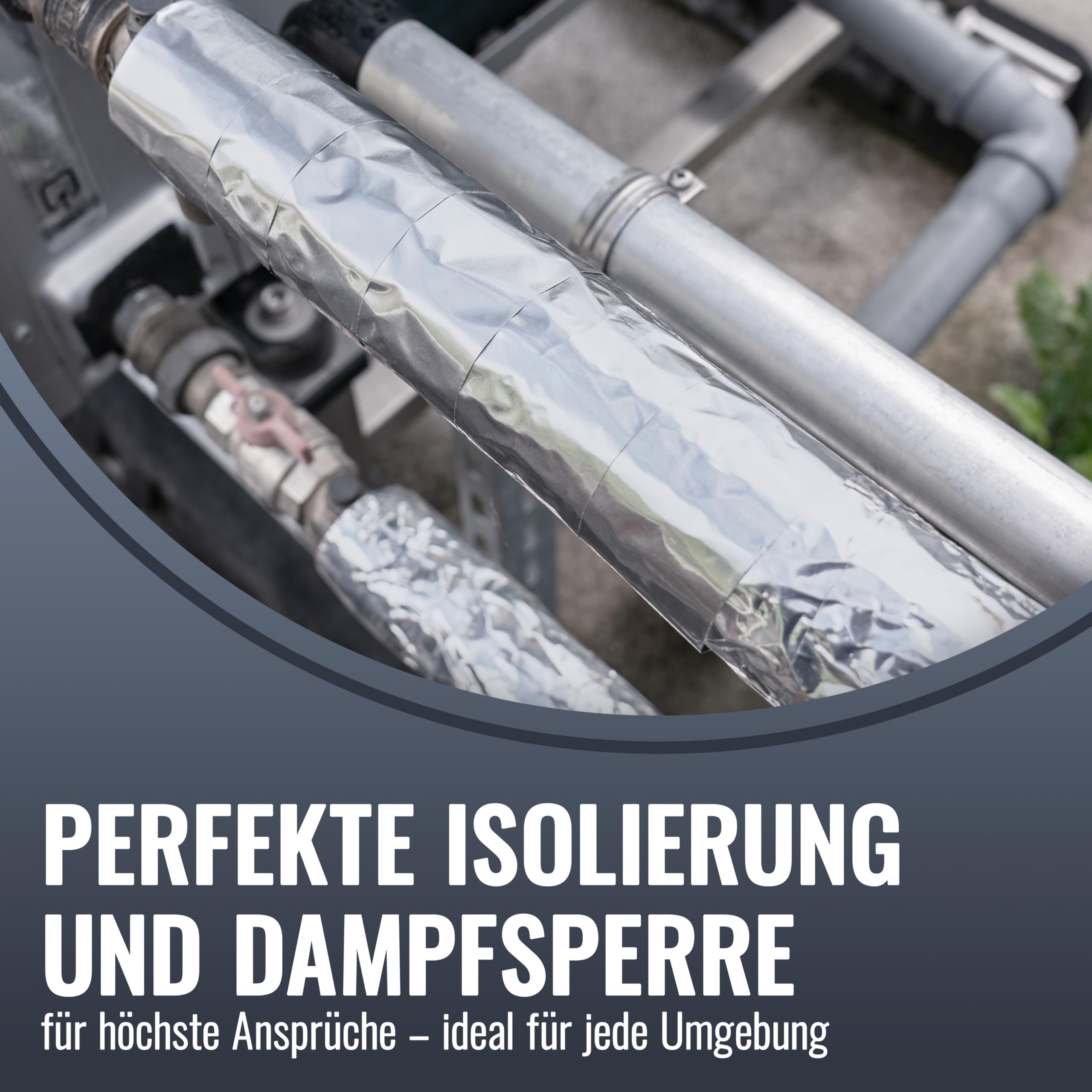 Aluminiumklebeband 5cm X 50m - Für Dampfsperrfolien & Fußbodenheizung