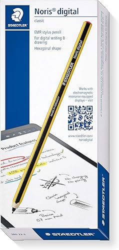 Miniatura 2 de STAEDTLER Lápiz digital EMR 180 22 Noris en forma de lápiz, punta fina de 0.028in niveles de sensibilidad de presión 4096 y puntas de repuesto para