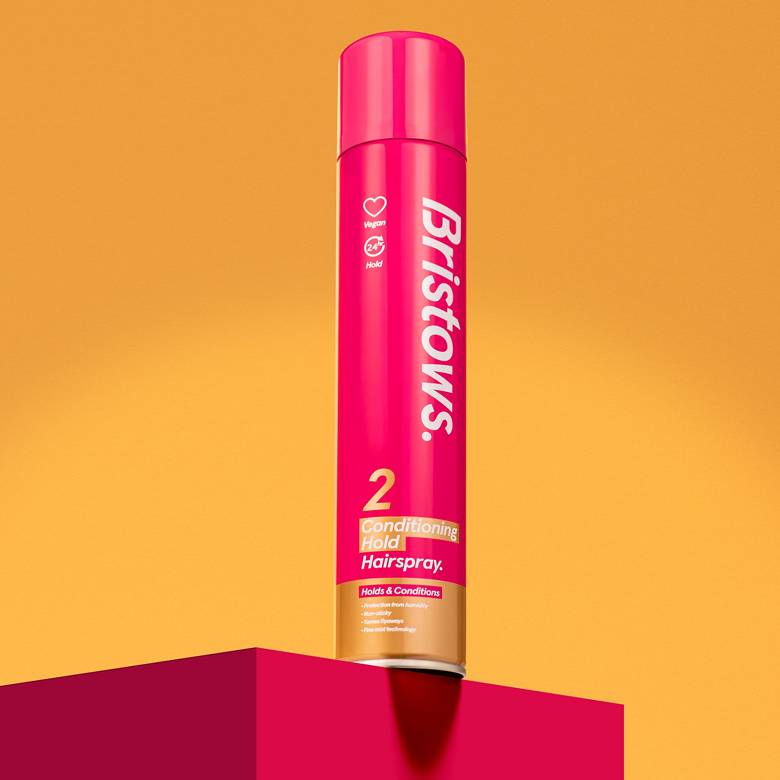 Bristow's Condition Hold Hairspray per capelli, confezione da 6, fino a 24 ore di tenuta, doma i flyaway, non appiccicoso, vegano, protegge dall'umidità, 400 ml