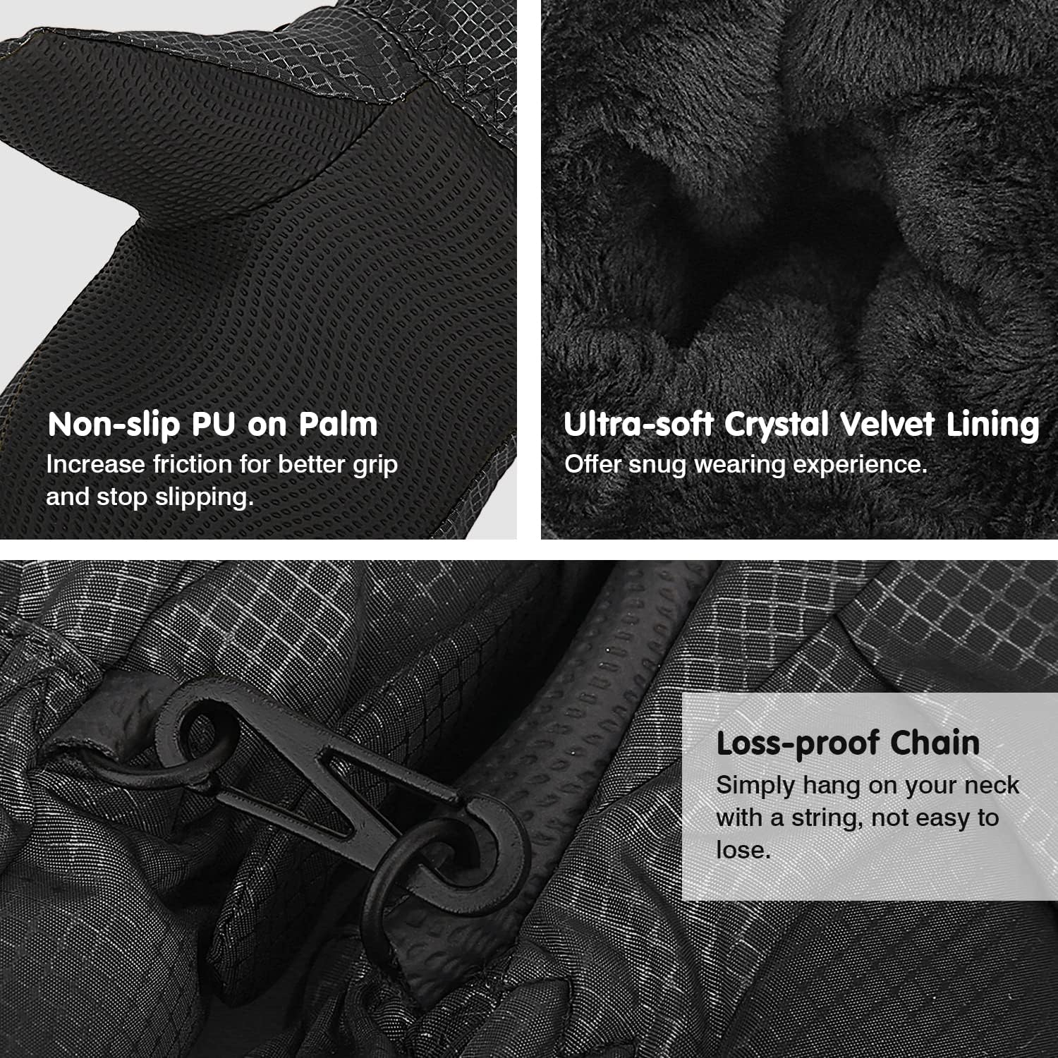 MoKo Toddler Mittens, Ski Kids Mittens, Waterproof & Windproof Mittens for Girls Boys, Thermal Warm Fleece Winter Snow Gloves for Kids : Clothing, Shoes & Jewelry