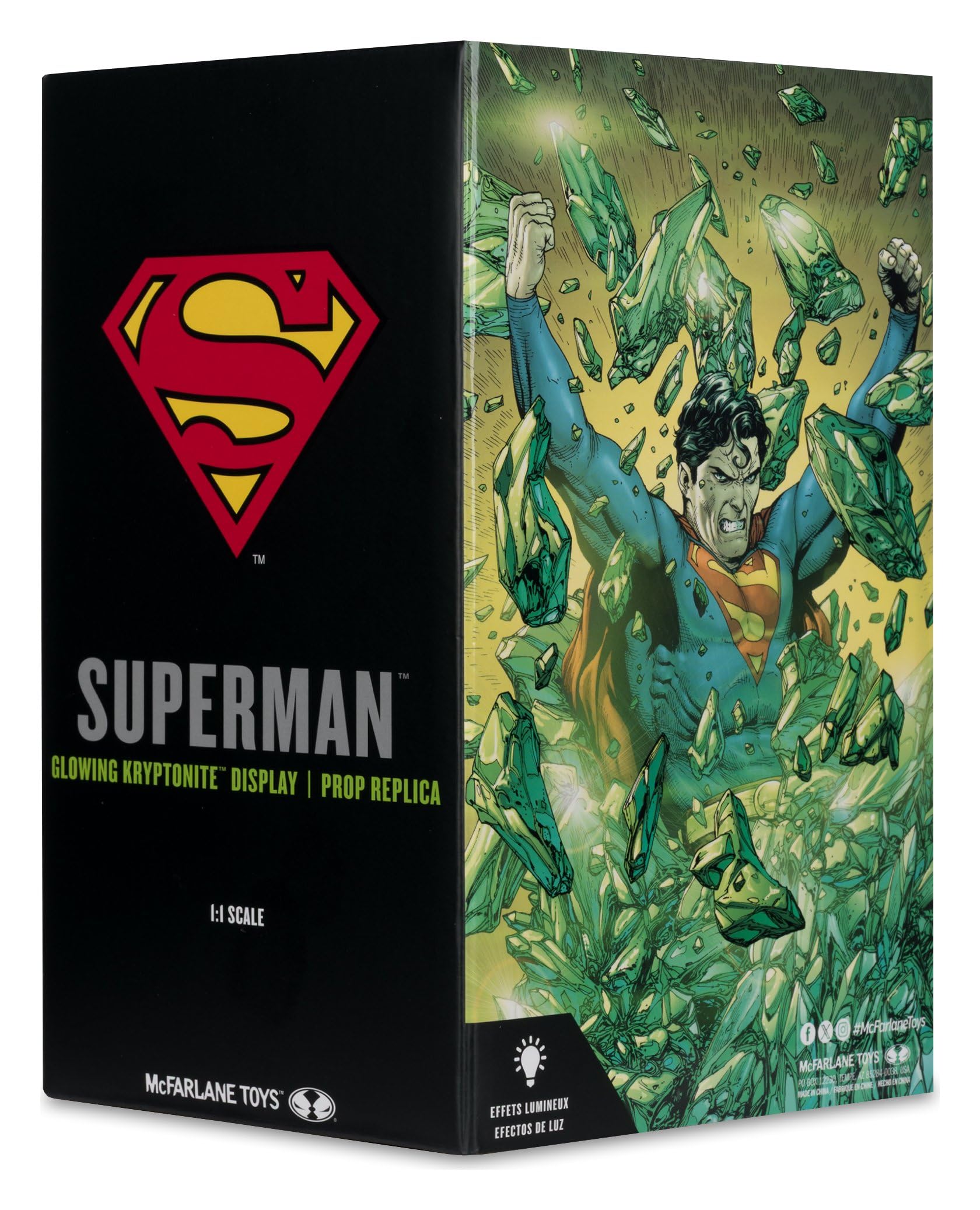 Superman DC Direct Replica 1/1 Kryptonite Display (Gold Label) 18 cm