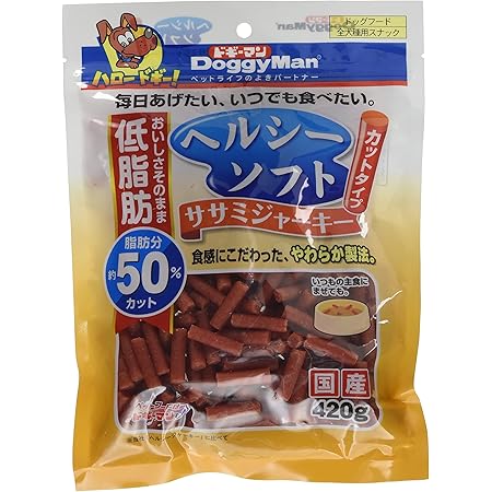 Amazon ドギーマン 犬用おやつ ヘルシーソフトササミジャーキー カットタイプ チキン 4グラム X 1 ドギーマン ジャーキー 通販