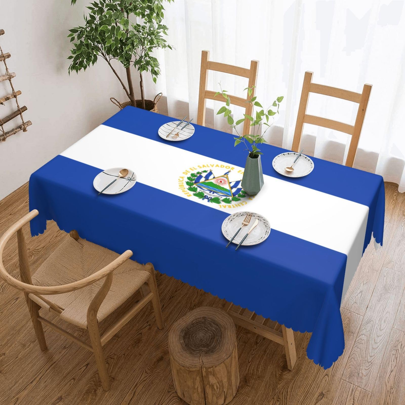 MROWYC El Salvador Printed tablecloths are suitable for hotels, picnics, and parties, and can effectively protect the tabletop