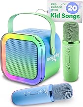 Move2Play, Karaoke Machine for Kids | Includes 20+ Kid Songs | 2 Microphones | Connect with Bluetooth | 3, 4, 5, 6, 7+ Year Old Gift | Toy for Girls, Boys, & Toddler | Birthday Present