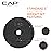 CAP Barbell Cast Iron Standard 1-Inch Weight Plate Set - Barbell Weights for Home Gym, Strength Training, and Weightlifting, 1.25 lb Set of 6, Black