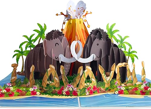 Tarjeta de aniversario, tarjeta desplegable con texto en inglés "I Lava You", divertida tarjeta de cumpleaños para marido, esposa, novio, novia,